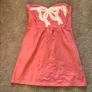 Judith March strapless bow dress